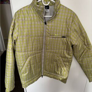 Nike mens Lime and silver Puffer Jacket